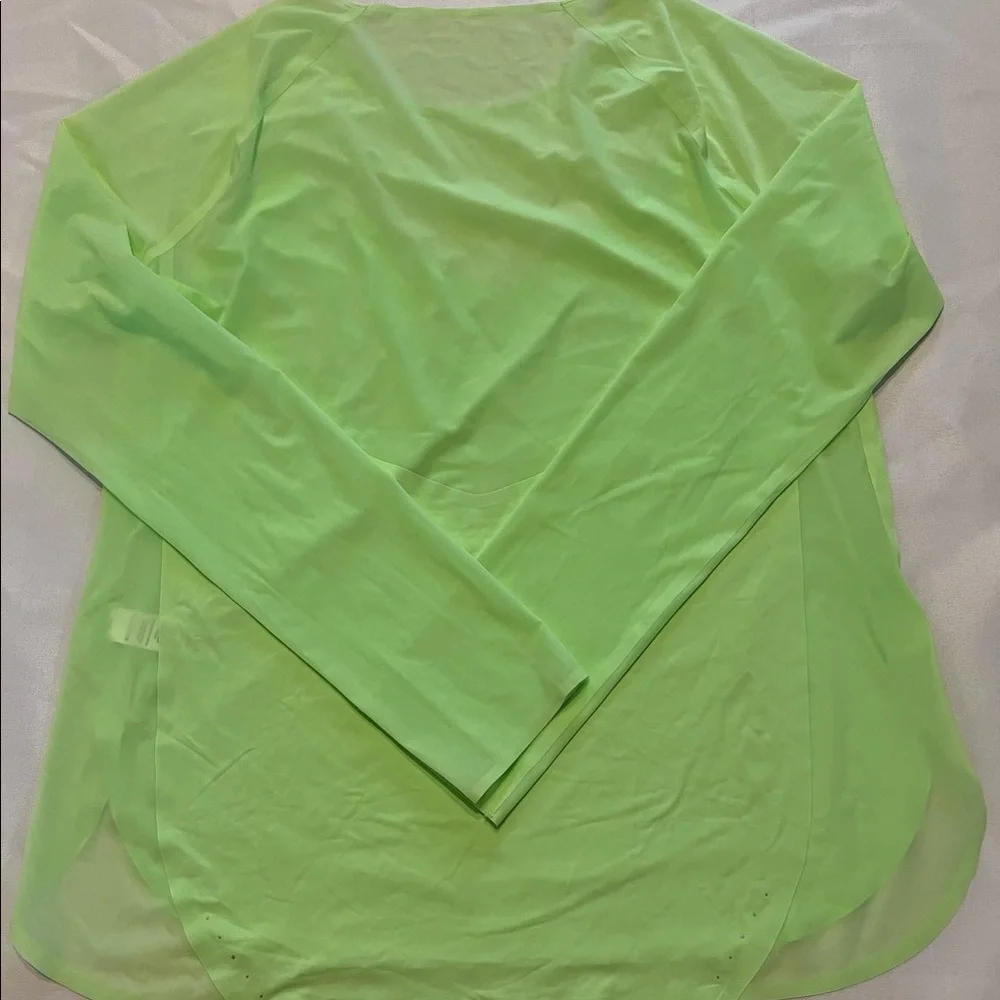 Neon sheer athleta long sleeve - Picture 2 of 3